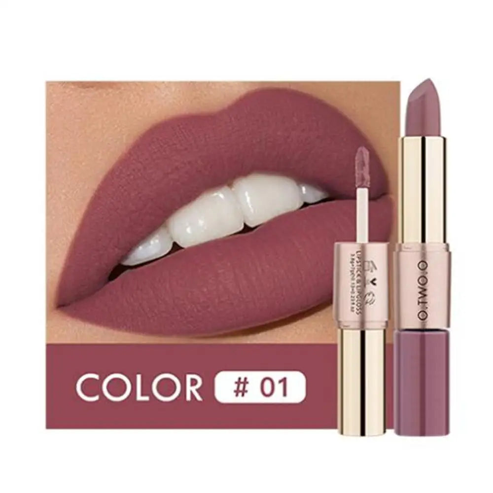 Vibrant 12-Color Matte Lipstick Set - Long-Lasting, Waterproof Lip Gloss for All-Day Moisture and Stunning Looks