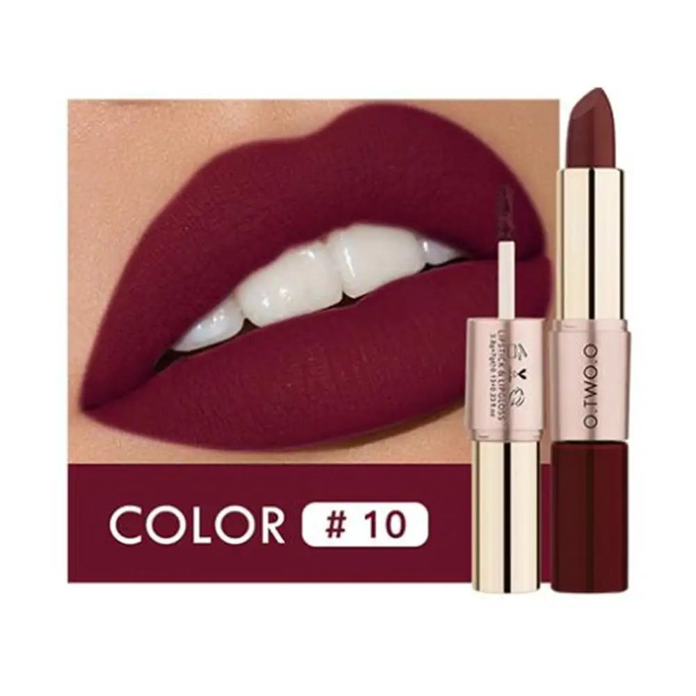 Vibrant 12-Color Matte Lipstick Set - Long-Lasting, Waterproof Lip Gloss for All-Day Moisture and Stunning Looks
