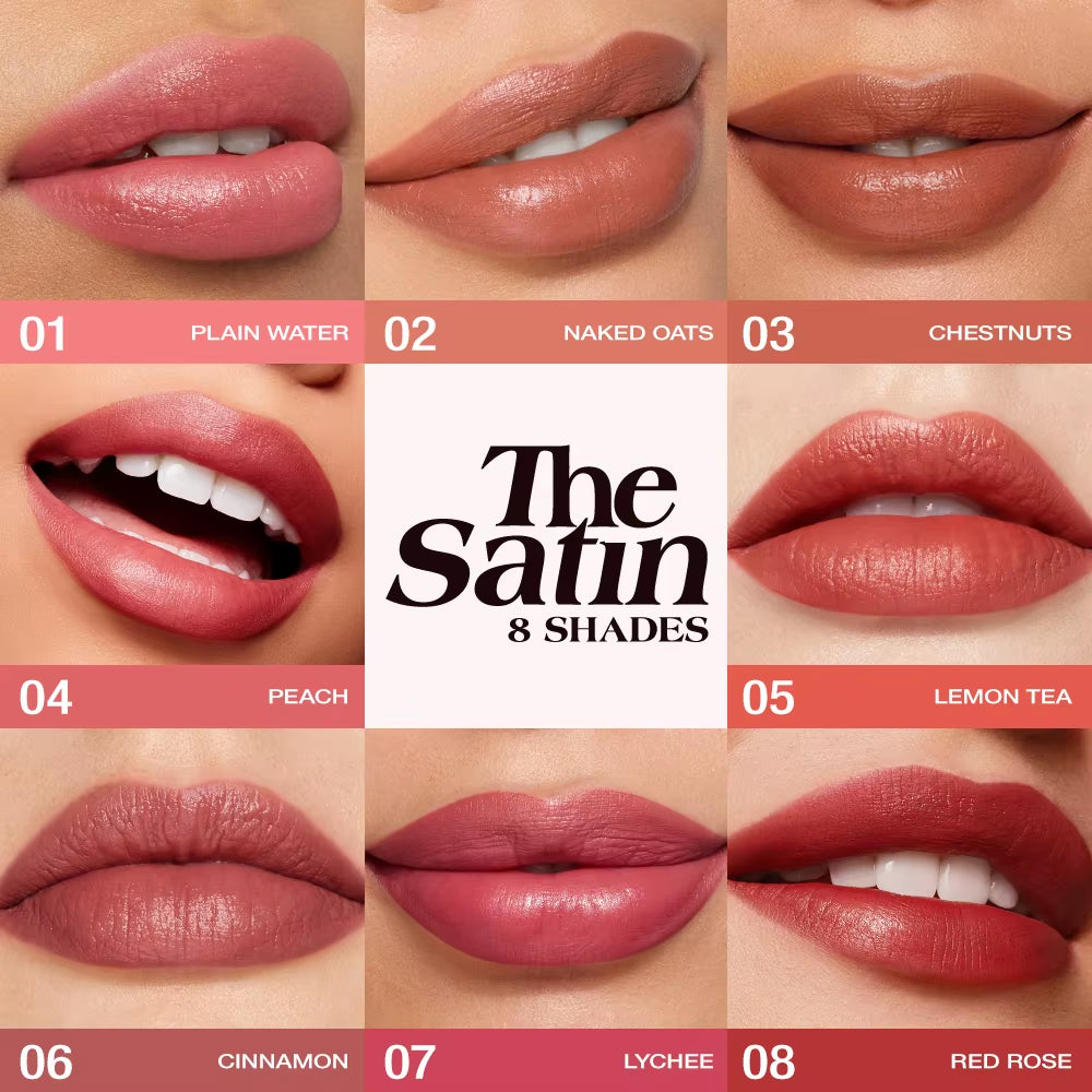 Lipstick Lip Tint Moisturizing Nourishing Glow Lightweight Smooth Non-Sticky Refreshing Red High-Shine Lipstick Makeup