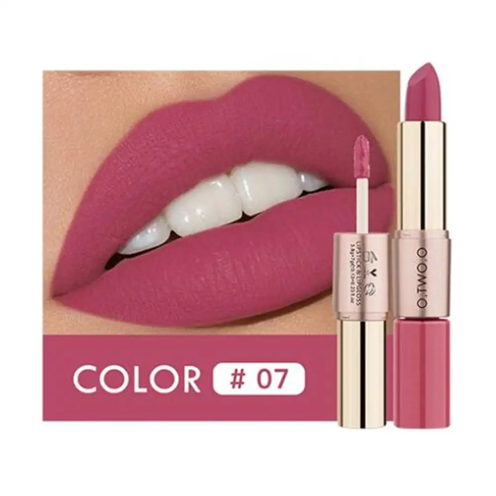 Vibrant 12-Color Matte Lipstick Set - Long-Lasting, Waterproof Lip Gloss for All-Day Moisture and Stunning Looks