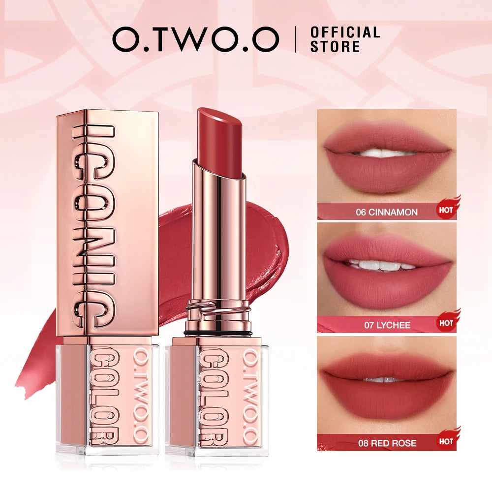 Lipstick Lip Tint Moisturizing Nourishing Glow Lightweight Smooth Non-Sticky Refreshing Red High-Shine Lipstick Makeup