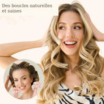 Ruban Boucleur Velours Sans Chaleur – Bigoudi Satiné, Bonnet Nuit & Outil Coiffure Sans Fer