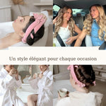 Ruban Boucleur Velours Sans Chaleur – Bigoudi Satiné, Bonnet Nuit & Outil Coiffure Sans Fer