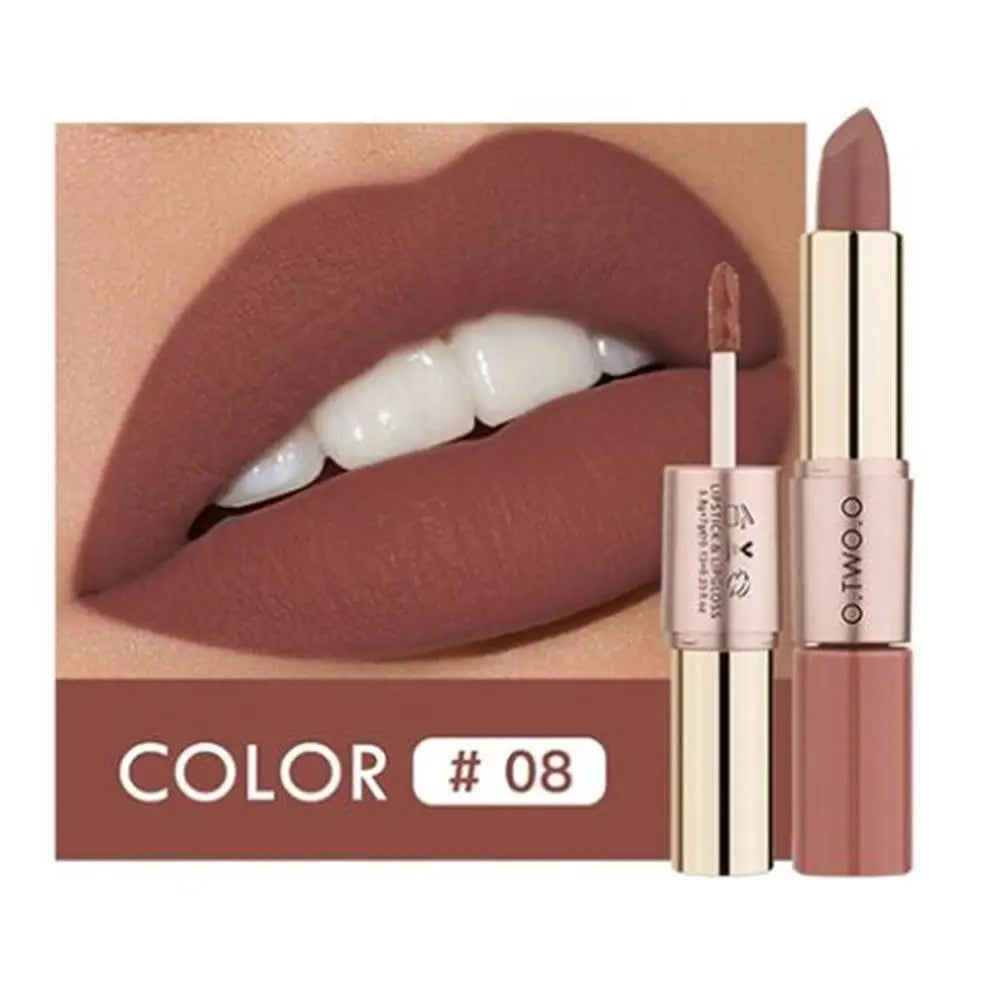 Vibrant 12-Color Matte Lipstick Set - Long-Lasting, Waterproof Lip Gloss for All-Day Moisture and Stunning Looks