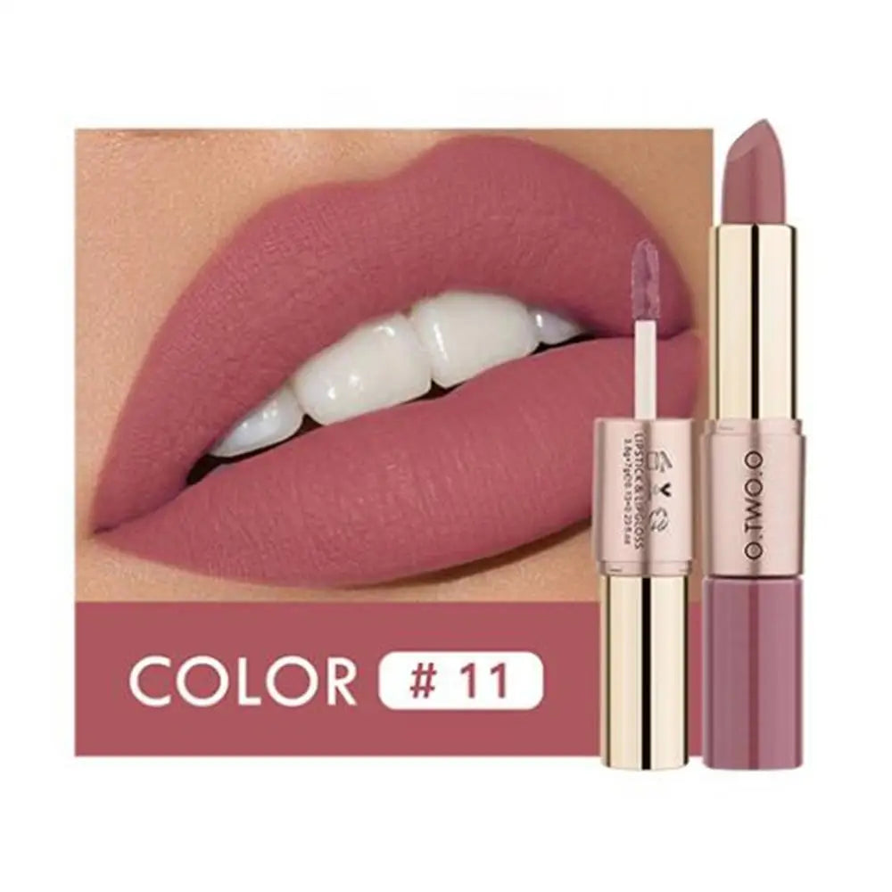Vibrant 12-Color Matte Lipstick Set - Long-Lasting, Waterproof Lip Gloss for All-Day Moisture and Stunning Looks